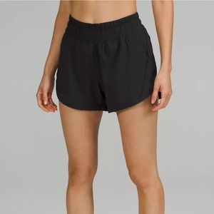 Lululemon Track That High Rise lined 3” shorts